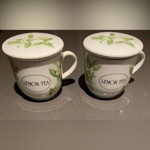 Glazed Ceramic Tea Mugs with Infuser